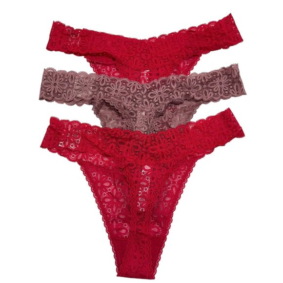 Jenni Intimates Womens Mauve‎ Red Plus Size Fits 1X-3X One Size (3) Pairs - NWT - Picture 4 of 4